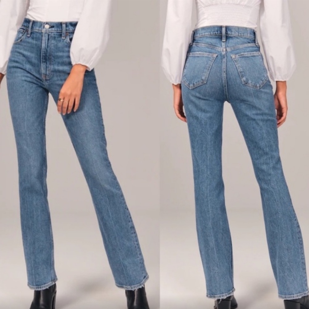 Abercrombie 70’s vintage flare ultra high rise jeans